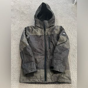 Quicksilver Boys Girls Size 10 (M) Ski Snowboarding jacket - Black & Grey.